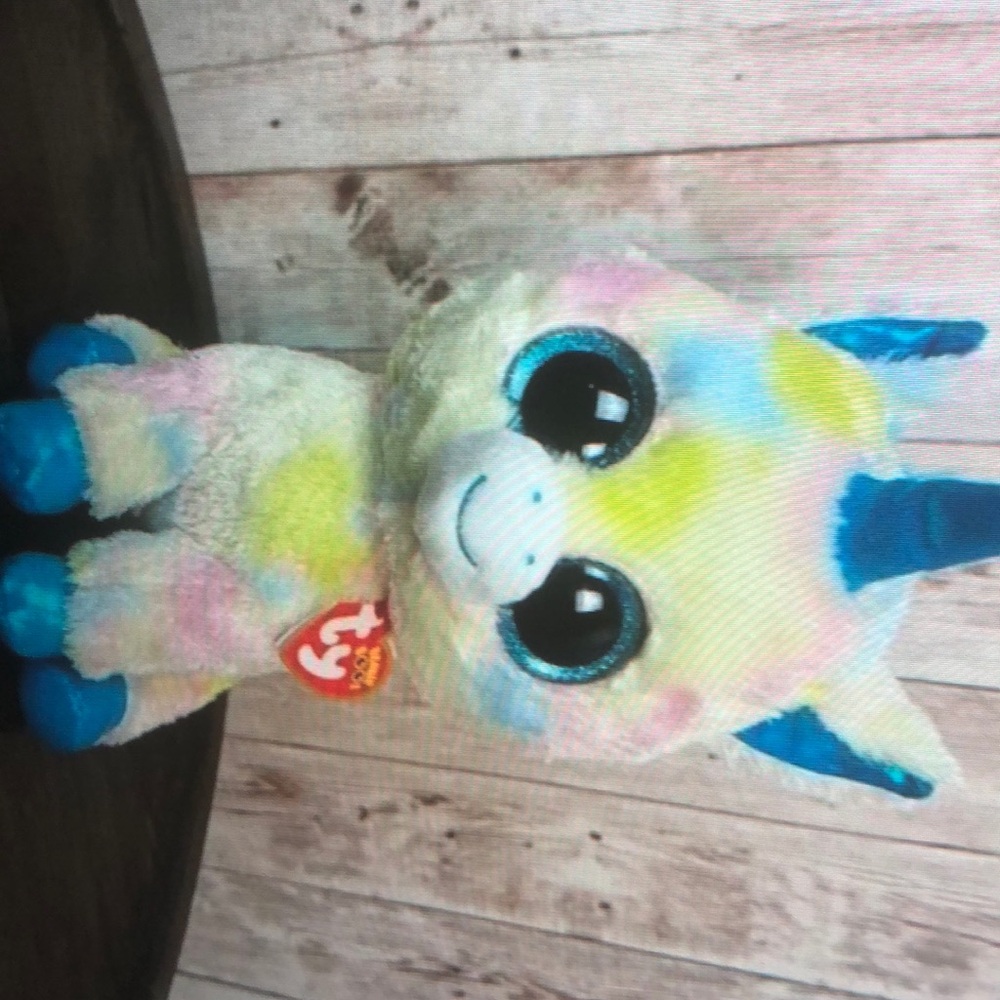 NWT Ty Beanie Boos Tysilk Blitz The Multicolor Unicom Plush Stuffed Toy